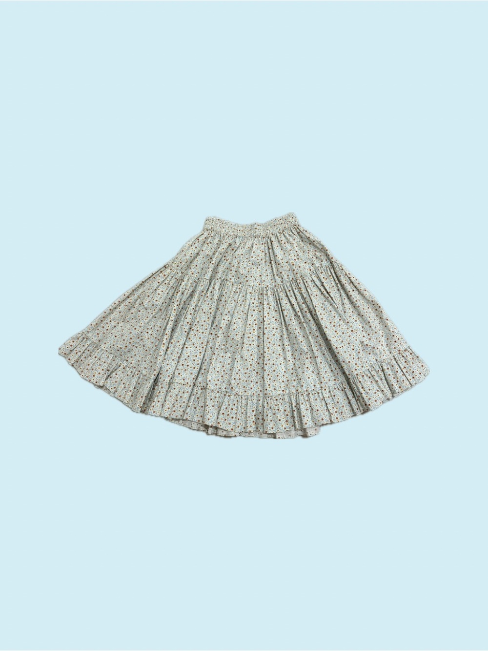 Batsheva Floral Tiered Cotton Midi Skirt - 4